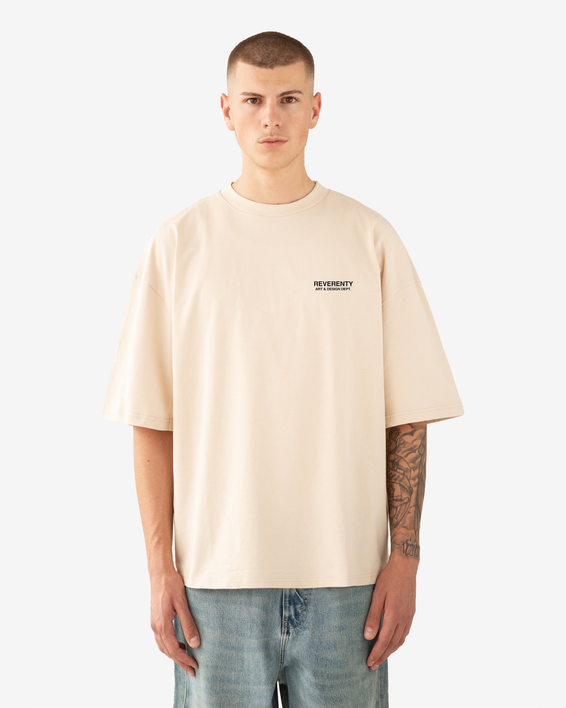 ART & DESIGN OVERSIZED SHIRT CREAM - REVERENTY