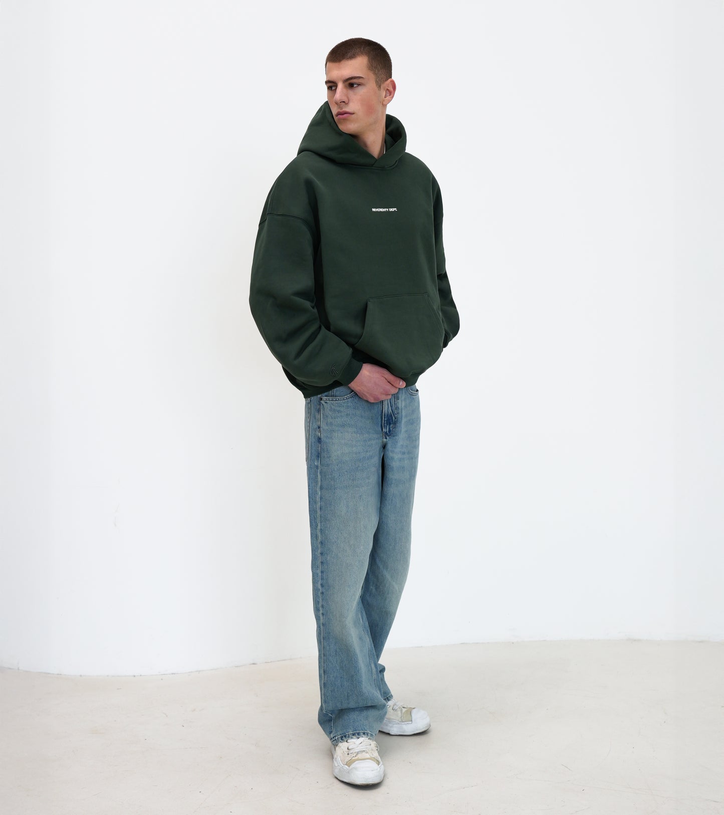 REV HOODIE PINE GREEN - REVERENTY