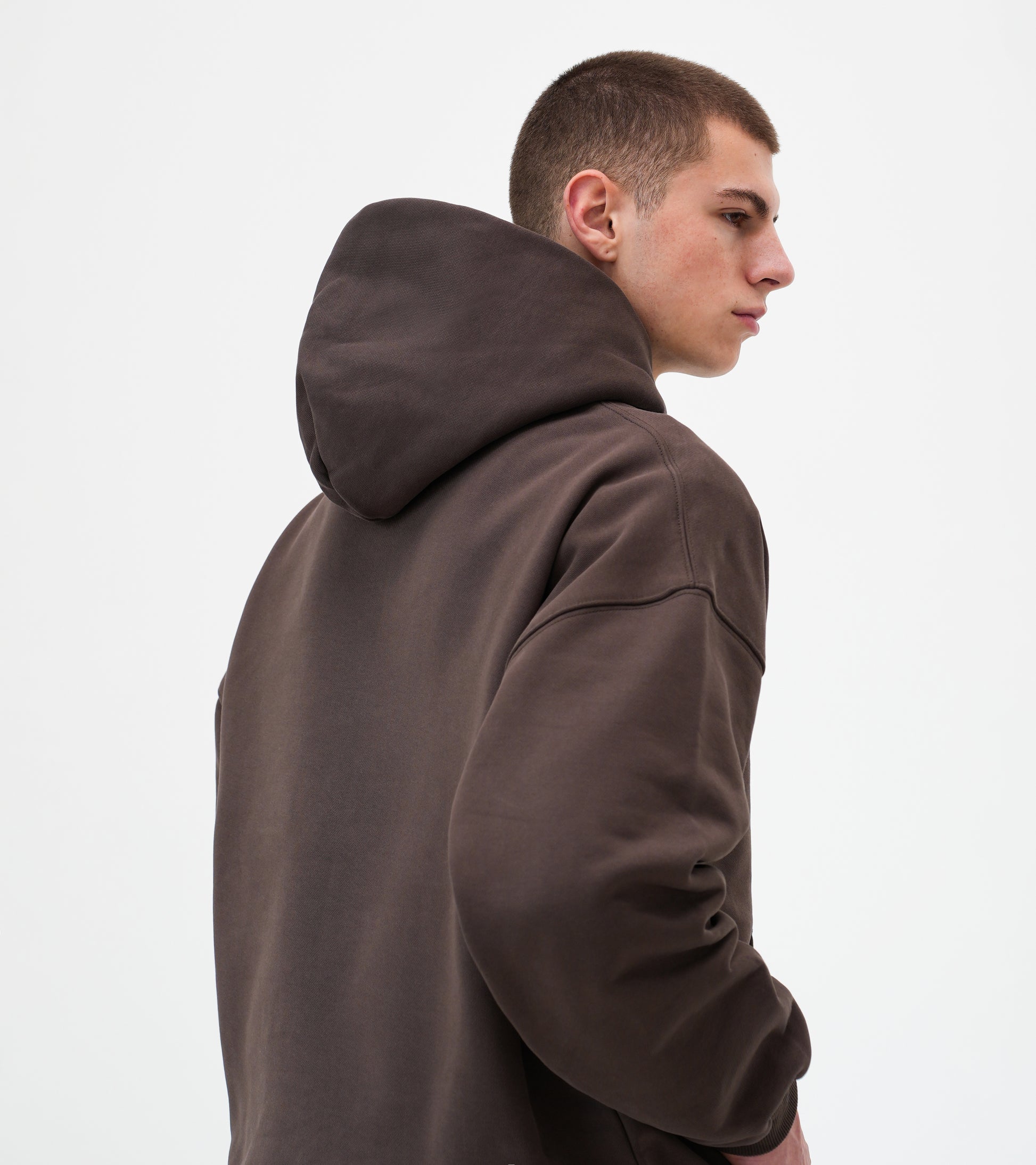 REV HOODIE CHOC BROWN - reverenty