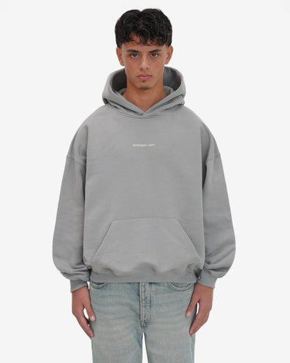 REV HOODIE GRAY FLANNEL - reverenty
