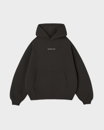 REV HOODIE CHOC BROWN - reverenty